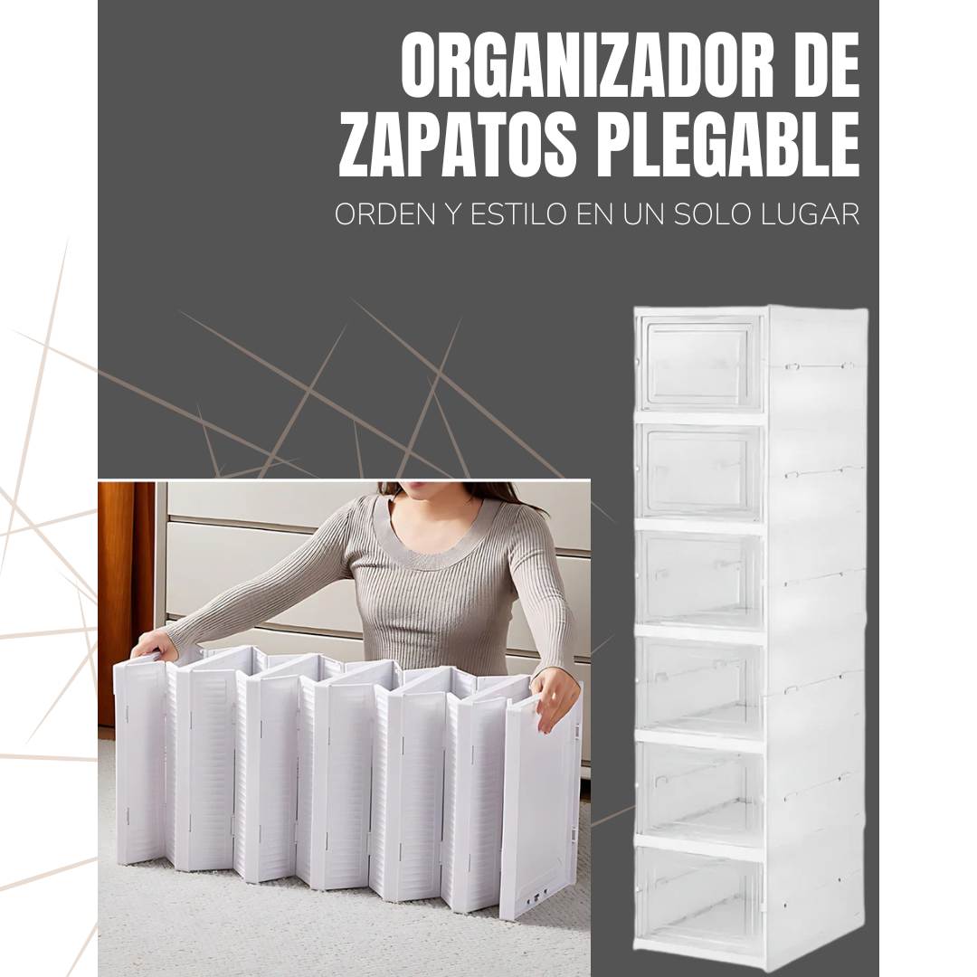 ORGANIZADOR DE ZAPATOS PLEGABLE 6 NIVELES