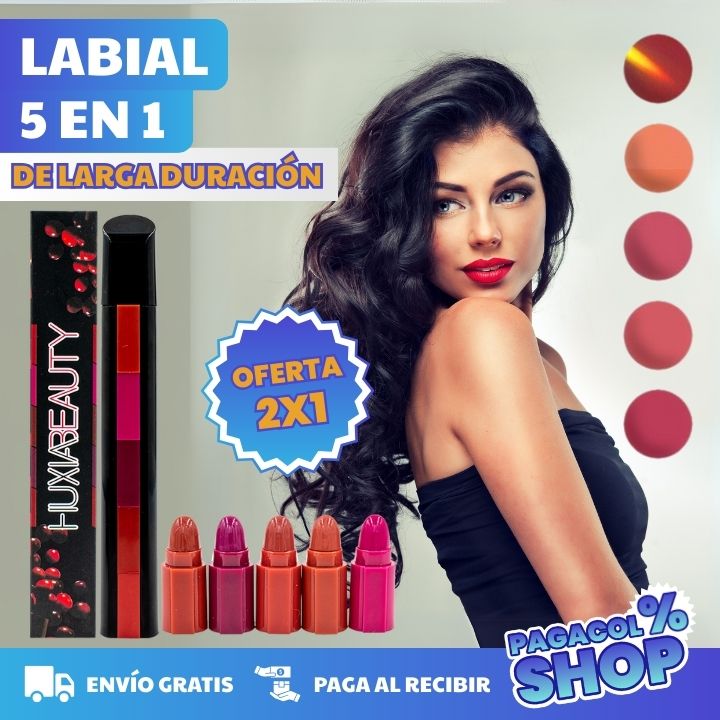 LABIAL 5 TONOS EN 1- LA MAGIA DE RENOVAR TU LOOK AL INSTANTE